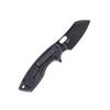 CRKT Pilar II Large EDC Folding Pocket Knife: Everyday Carry, Black Blade, Flipper Open, Frame Lock, Stainless Steel Handle, Reversible Pocket Clip 5315KS view 2