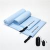 Bee Nesting Ultralight Quick Dry Towel - Medium&Small 2 Pack Microfiber Towels with Compact Packable Pocket for Lightweight Backpacking Travel, Beach, Gym, Camping & Hiking(Blue, M&S 2 Set) view 1