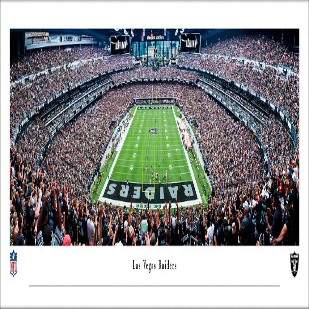 Las Vegas Raiders (end zone) - Unframed 40 x 13.5 Poster by Blakeway Panoramas