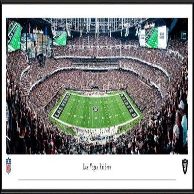 Las Vegas Raiders Football - 40.25x13.75-inch Standard Framed Print by Blakeway Panoramas
