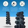 Synergy Custom Fitness 5-Tier Vertical Dumbbell Storage Rack - DBRK5 (Grey) view 2