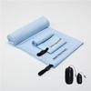 Bee Nesting Ultralight Quick Dry Towel, Extra Large&Small 2 Pack Microfiber Towels with Compact Packable Pocket for Lightweight Backpacking Travel Beach Gym Camping & Swimming Sports(Blue 2 Set) view 1
