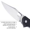 CRKT Pilar Iv: Everyday Carry Plain Edge, Frame Lock, G10 | Stainless Steel, 5321 view 4