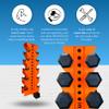 Synergy Custom Fitness 5-Tier Vertical Dumbbell Storage Rack - DBRK5 (Orange) view 2