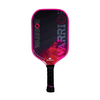 Diadem Warrior Pickleball Paddle | 3X L-Core Hybrid Nomex Polymer Honeycomb Core, Grit Paint Surface for Spin, Control and Power | Indoor/Outdoor | USAPA Approved (Pink)