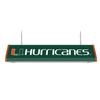 The Fan-Brand NCAA Miami Hurricanes - Green - Standard Pool Table Light - Sports Team Bar Sign Dcor - Home, Dorm, Garage, Office, Fan Cave, Garage view 2