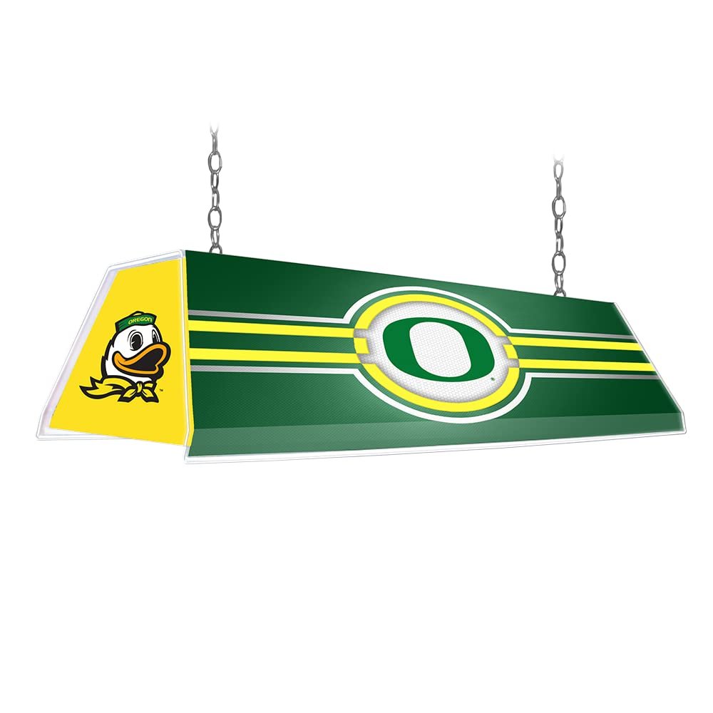 The Fan-Brand NCAA - Oregon Ducks, Green/Duck Edge Glow Pool Table Light - Sports Team Bar Sign Dcor - Home, Dorm, Garage, Office, Fan Cave, Garage
