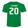 FLAURA Mexican Soccer #20 Pizarro World Football Fans Adult Mens Unisex T-Shirt (Green, 4X-Large) view 3