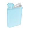 12oz Flat Water Bottle, Fine Workmanship Paper Water Bottle, Easy to Carry, Transparent, Safe, for Travel (Blue) view 1