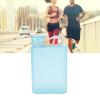 12oz Flat Water Bottle, Fine Workmanship Paper Water Bottle, Easy to Carry, Transparent, Safe, for Travel (Blue) view 4
