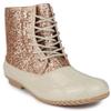 Sugar Womens Duck Boots - Waterproof Shell Insulated Snow Boot-Skylar2-Rose Gold Glitter-8 view 1