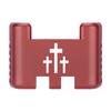 NDZ Performance Aluminum Slide Racker Assist Back Plate for Gen 1-5 Glock 17 19 19x 22 23 24 26 27 31 32 33 34 35 45 47 49, Improved Slide Grip, Red - 3 Crosses view 1