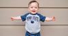 Wes and Willy Baby College Sports Fan Outfit One Piece Snap Suit and Short Set Cloudy Yarn Pattern (Penn State Nittany Lions, 6 Months) view 3