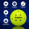 Swinton - Pickleball Balls Pack of 3 with Pickleball Sleeve | Indoor & Outdoor Pickleball Balls | Durable Polyethylene, Consistent Bounce & High Visibility | Tournament Pickleballs view 3