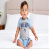 Wes and Willy Baby College Sports Fan Outfit One Piece Snap Suit and Short Set Cloudy Yarn Pattern (North Carolina Tar Heels, 24 Months) view 3