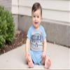 Wes and Willy Baby College Sports Fan Outfit One Piece Snap Suit and Short Set Cloudy Yarn Pattern (North Carolina Tar Heels, 24 Months) view 4