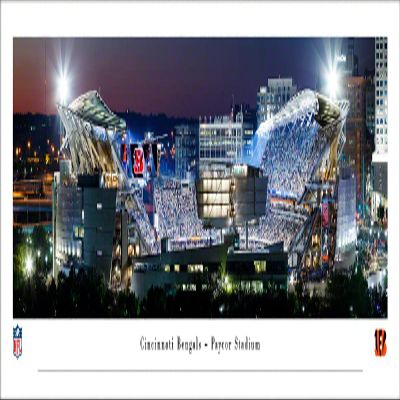 Cincinnati Bengals, Paycor Stadium - Unframed 40 x 13.5 Poster by Blakeway Panoramas