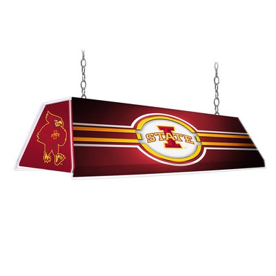 The Fan-Brand NCAA - Iowa State Cyclones, Red Edge Glow Pool Table Light - Sports Team Bar Sign Dcor - Home, Dorm, Garage, Office, Fan Cave, Garage