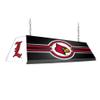 The Fan-Brand NCAA - Louisville Cardinals, Black Edge Glow Pool Table Light - Sports Team Bar Sign Dcor - Home, Dorm, Garage, Office, Fan Cave, Garage view 1