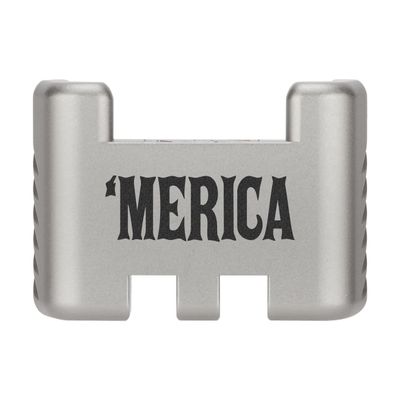 NDZ Performance Aluminum Slide Racker Assist Back Plate for Gen 1-5 Glock 17 19 19x 22 23 24 26 27 31 32 33 34 35 45 47 49, Improved Slide Grip, Silver - Merica