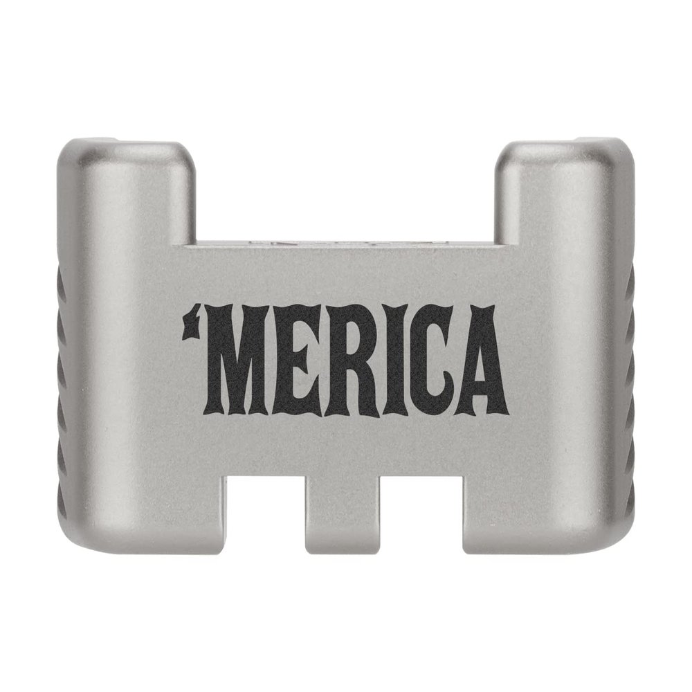 NDZ Performance Aluminum Slide Racker Assist Back Plate for Gen 1-5 Glock 17 19 19x 22 23 24 26 27 31 32 33 34 35 45 47 49, Improved Slide Grip, Silver - Merica
