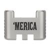 NDZ Performance Aluminum Slide Racker Assist Back Plate for Gen 1-5 Glock 17 19 19x 22 23 24 26 27 31 32 33 34 35 45 47 49, Improved Slide Grip, Silver - Merica view 1