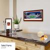 Cincinnati Bengals White Out Football - 42x15.5-inch Single Mat, Select Framed Picture by Blakeway Panoramas view 2