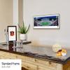 Cincinnati Bengals White Out Football - 40.25x13.75-inch Standard Framed Print by Blakeway Panoramas view 2