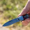WHISKEY BENT HAT CO. Traditional Canoe Folding Knife 3.63" Closed Length 440C Stainless Steel Blades (The Warrior) view 3