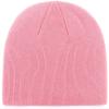47 New York Yankees Beanie Mens Womens Cuffless Knit Winter Hat, Stretch Fit, Rose Pink, One Size view 2