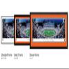 Cincinnati Bengals White Out Football - 44x18-inch Double Mat, Deluxe Framed Picture by Blakeway Panoramas view 4
