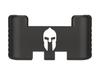 NDZ Performance Aluminum Slide Racker Assist Back Plate for Gen 1-5 Glock 17 19 19x 22 23 24 26 27 31 32 33 34 35 45 47 49, Improved Slide Grip, Black - Spartan Helmet 1 view 1
