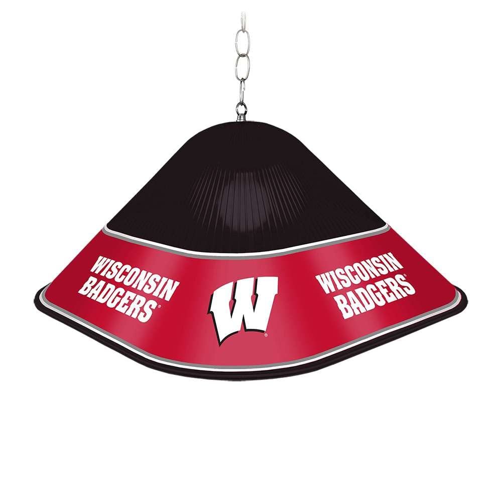 The Fan-Brand NCAA Wisconsin Badgers, Black - Game Table Light - Sports Team Bar Sign Dcor - Home, Dorm, Garage, Office, Fan Cave