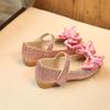 12 Month Old Shoes Girl Children Shoes Princess Bowknot Leather Girl Dance Fashion Nubuck Single Baby Shoes Glittery Shoes Toddler Girls Pink view 3