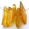 24.97 Grams 4 Natural Copal Amber Focal Bead Gemstone Gem Stone EBS8214 view 1