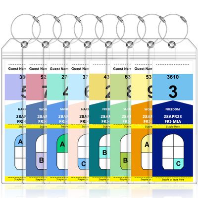 8 Pack Luggage Tags Travel Essentials & Cruise Essentials for NCL, Princess, Carnival, Royal Caribbean & Celebrity Cruise Ships by SEAVILIA