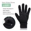 DEX FIT Warm Fleece Winter Outdoor Gloves LG201 Thermal, Ideal for Running, Hiking, Cycling Outdoor in Cold Weather, Touchscreen Compatible, Firm Silicone Grip, Washable; Black L (9) 1 Pair view 2