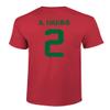 Morocco Soccer #2 Hakimi World Football Fans Adult Men's Unisex T-Shirt (Red, 5X-Large) view 3