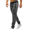 Men's Heavyweight Fleece Cargo Sweatpants Stretch Elastic Waist Baggy Joggers Drawstring Outdoor Trousers with Pockets view 1