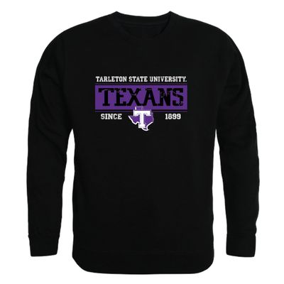 W Republic Tarleton State Texans Established Fleece Crewneck Pullover Sweatshirt, Adult Unisex, Black, Medium - NCAA Officially Licensed Apparel