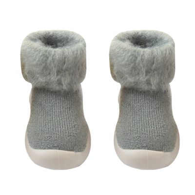 Boots Toddler Boy Shoes Socks Baby Slipper Solid Kids Girls Boys Soft Stocking Rubber Girls Sneakers Size 11 Green