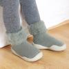 Boots Toddler Boy Shoes Socks Baby Slipper Solid Kids Girls Boys Soft Stocking Rubber Girls Sneakers Size 11 Green view 2