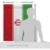 Iran House Flag - Pack Regional Nationality Nation International World Country Particular Area USA Embroidery - Decoration Banner Small Garden Yard Gift Double-Sided Made in 28 X 40 view 2
