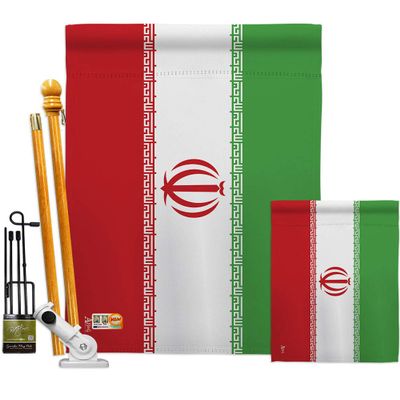 Americana Home & Garden Iran Garden Hanger Stand with Iranian Life Freedom Humen Women Right Support Gifts for Her Flag Poles for Outside House Home Decor Yard Banner Tapestry Outdoor Art, Made In USA
