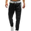 Men's Heavyweight Fleece Cargo Sweatpants Stretch Elastic Waist Baggy Joggers Drawstring Outdoor Trousers with Pockets view 2