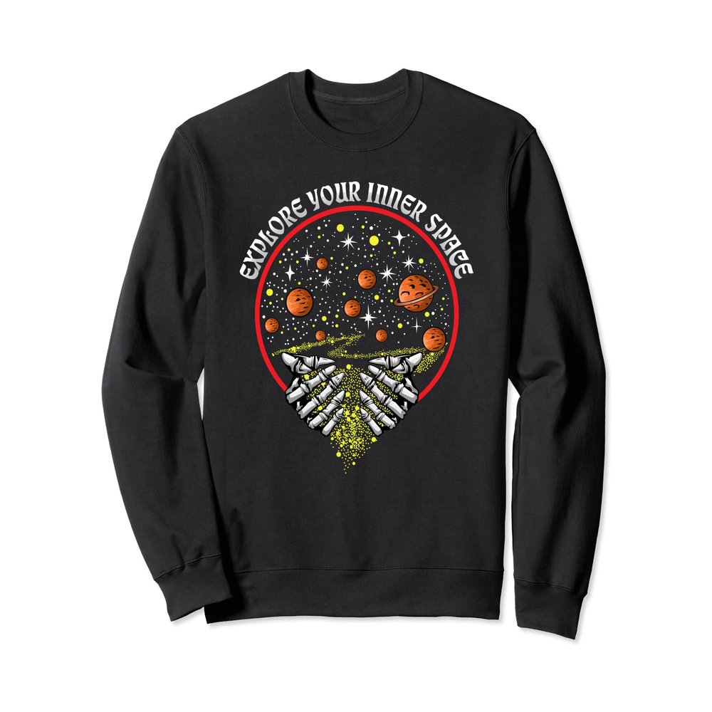 Meditation Explore Your Inner Space Self Improvement Yoga Sweatshirt