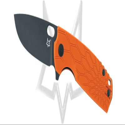 Core Liner Lock FX-604 OR Pocket Knife Black N690Co Stainless and Orange FRN