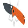 Core Liner Lock FX-604 OR Pocket Knife Black N690Co Stainless and Orange FRN view 1