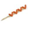 2 Gold Plated Coral Orange Enamel Heart Hair Grips/Slides - 65mm view 4