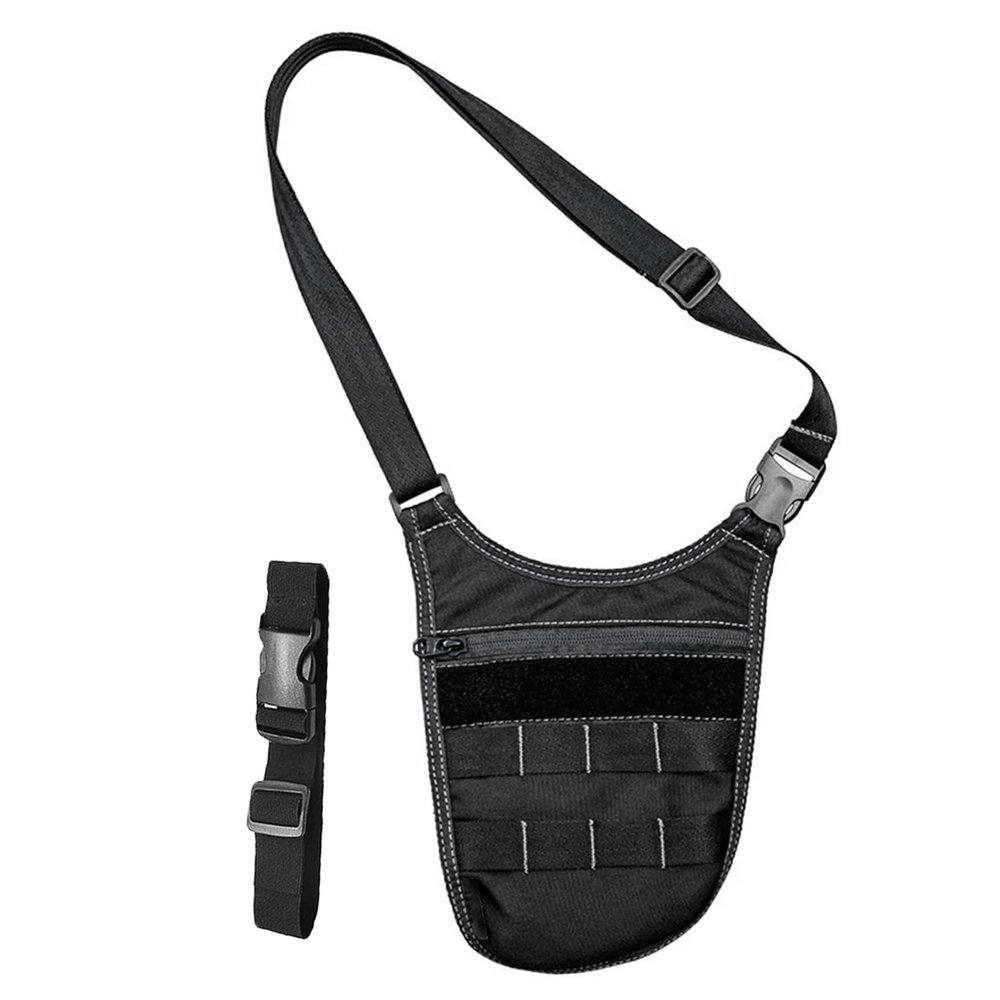 Tactical Shoulder Bag Underarm Anti-Theft Waist Bag with Molle System for Outdoor Travel